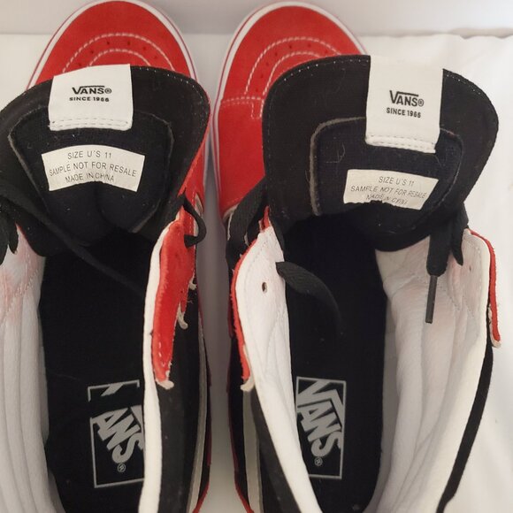 Vans SK8-Hi Lightning Bolt High tops Red Black Seude M11 LN Skate Hi main image 5